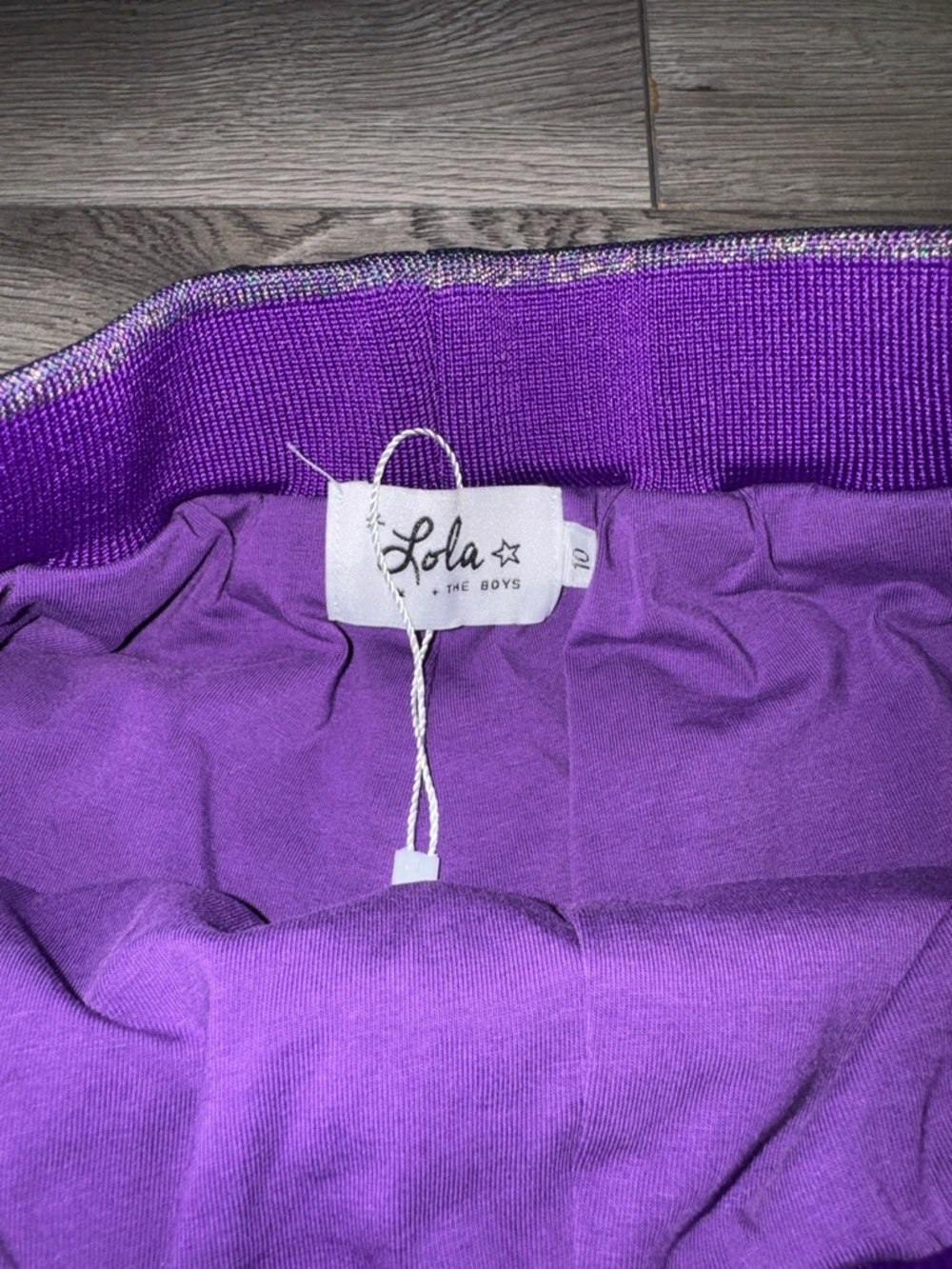 Lola + The Boys Purple Multi Metallic Fringe Skirt - Picture 2 of 2